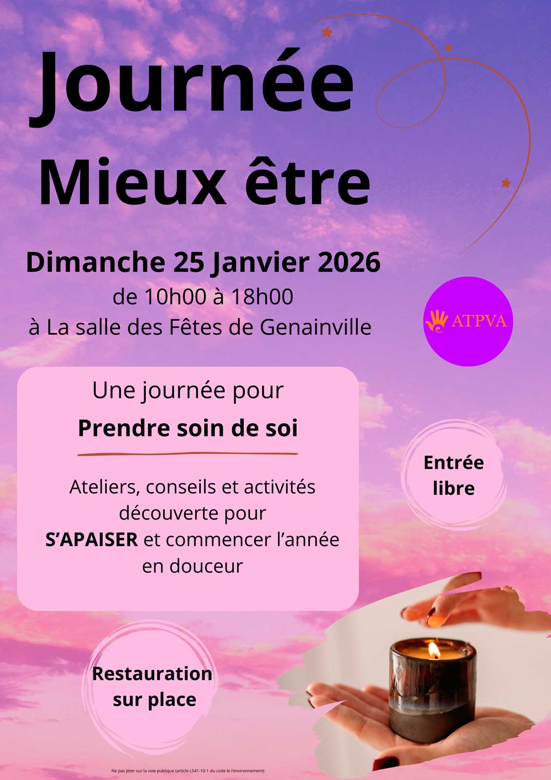 Journée du mieux être - dimanche 25 janvier 2026